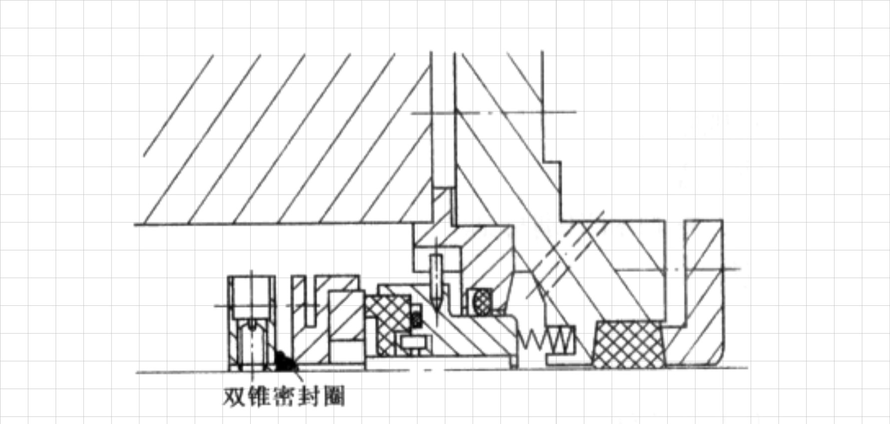 耐堿強制循環(huán)橡膠密封件結(jié)構(gòu)平面圖