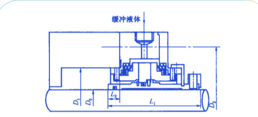 4泵用液膜液壓密封的單端面密封結構圖