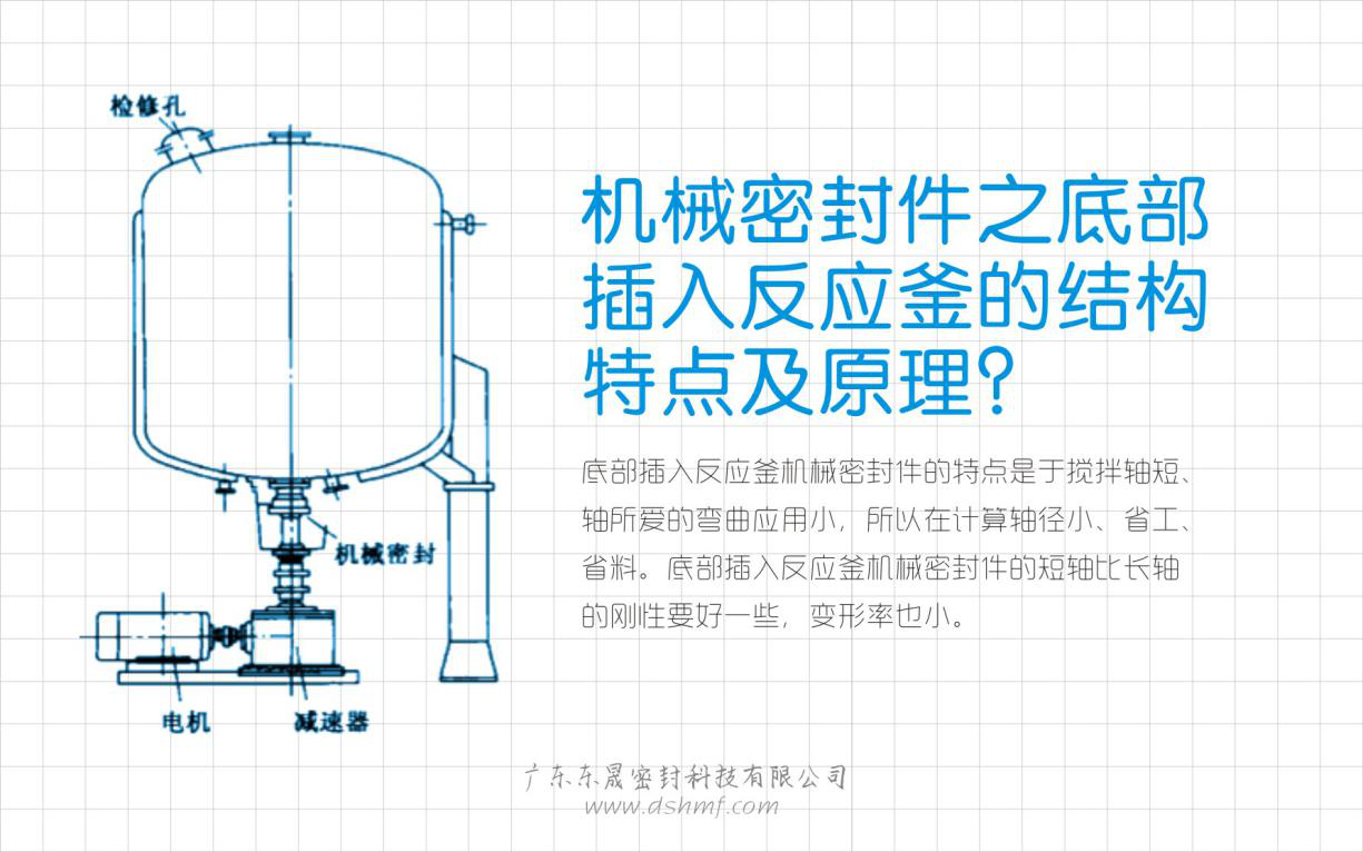 底部插入反應(yīng)釜機(jī)械密封件的結(jié)構(gòu)特點及原理圖