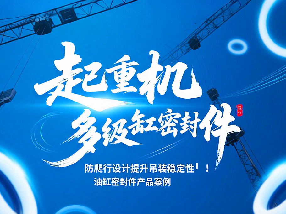 起重機(jī)多級(jí)油缸密封件！防爬行設(shè)計(jì)提升吊裝穩(wěn)定性?！